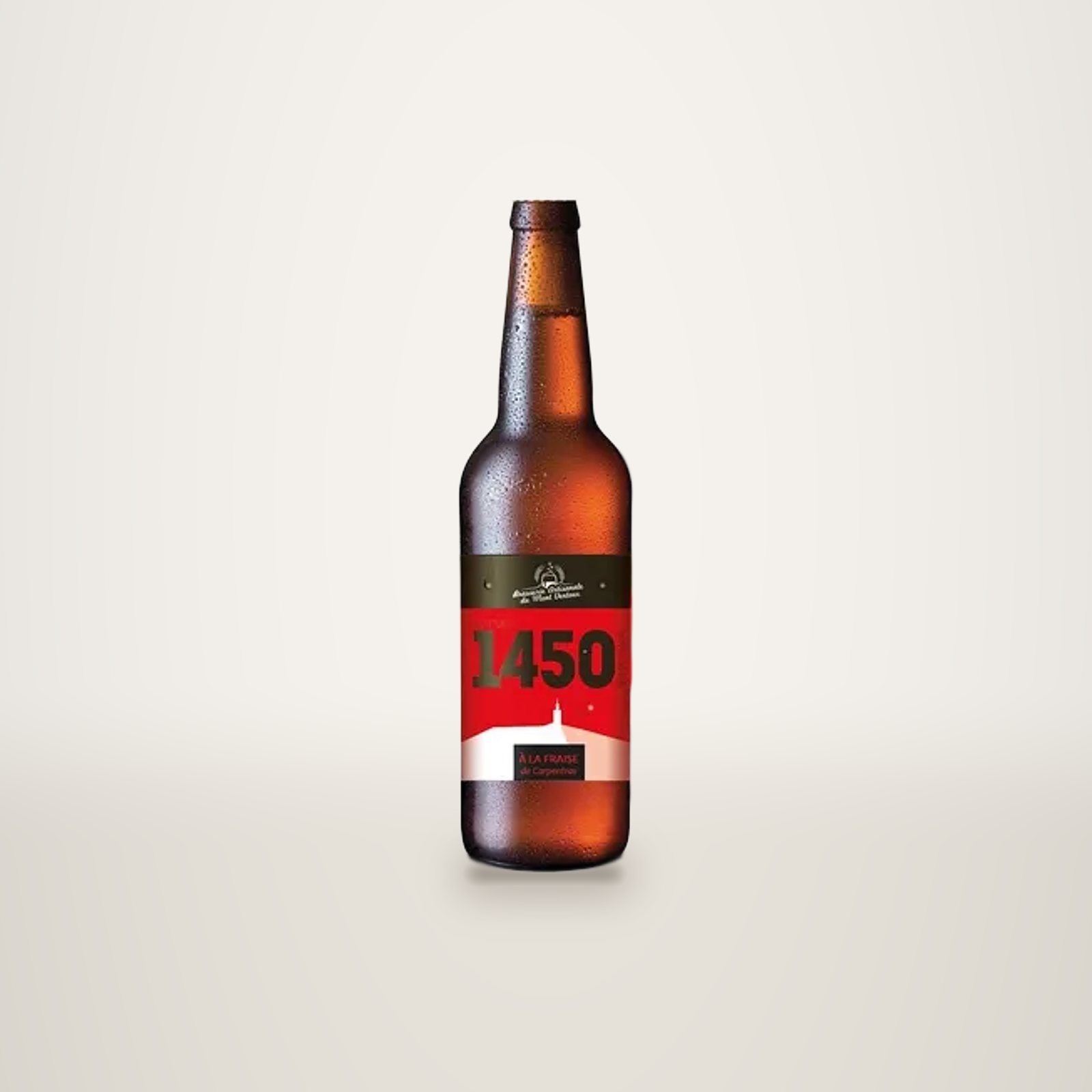 Bouteille de la bière à la fraise Altitude 1450, La Tête de Chauve