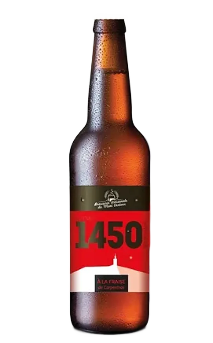 Bouteille de la bière à la fraise Altitude 1450, La Tête de Chauve